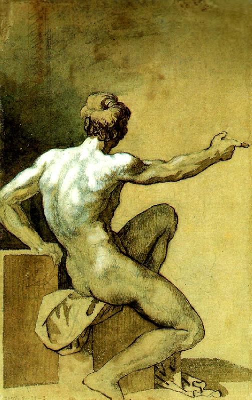 Theodore   Gericault academie d' homme